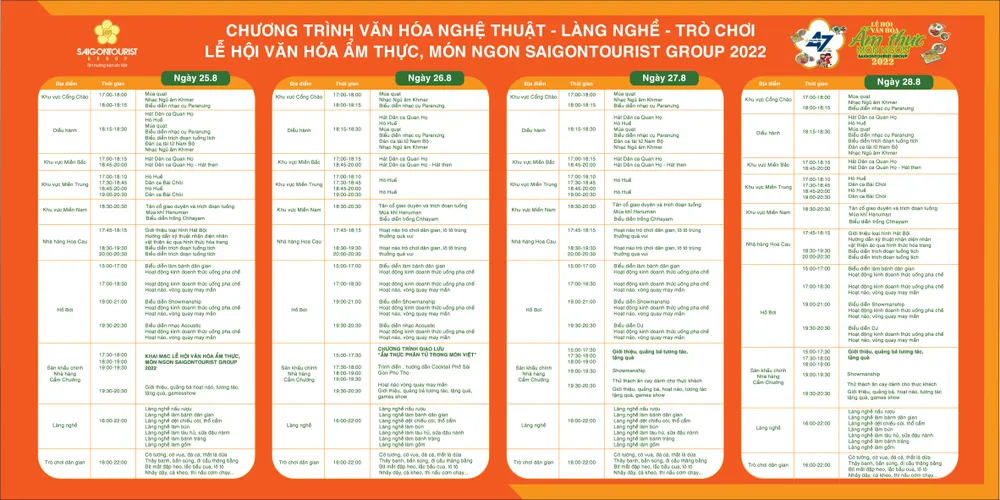 Lễ hội Văn hóa Ẩm thực, Món ngon Saigontourist Group 2022: Ngày hội “bùng cảm xúc” dành cho gia đình dịp cuối tuần ảnh 3