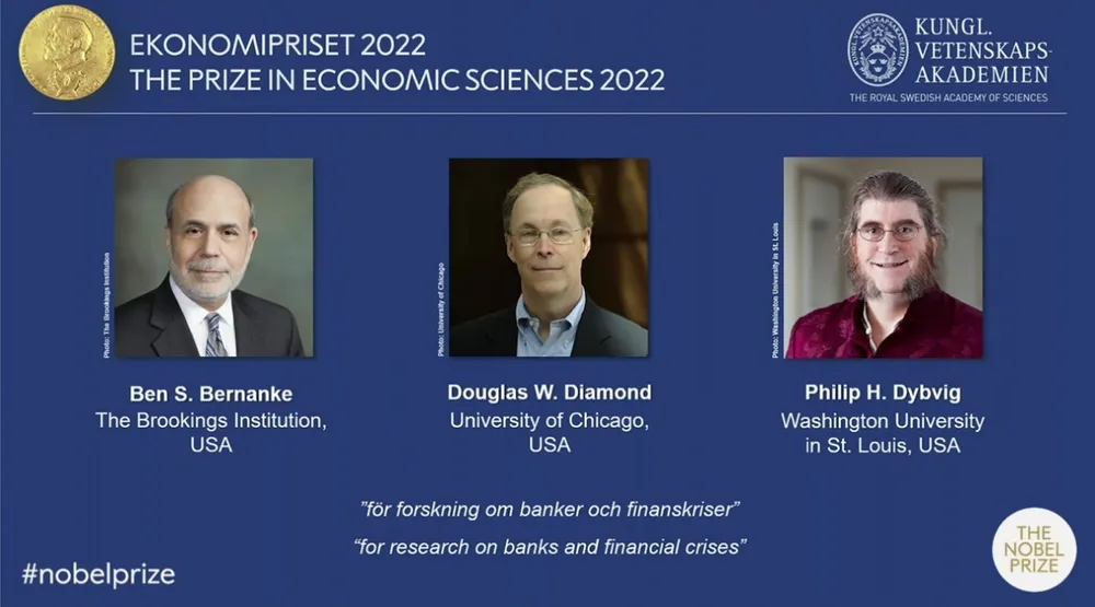 3 nhà kinh tế học người Mỹ đoạt giải Nobel Kinh tế 2022 ảnh 1