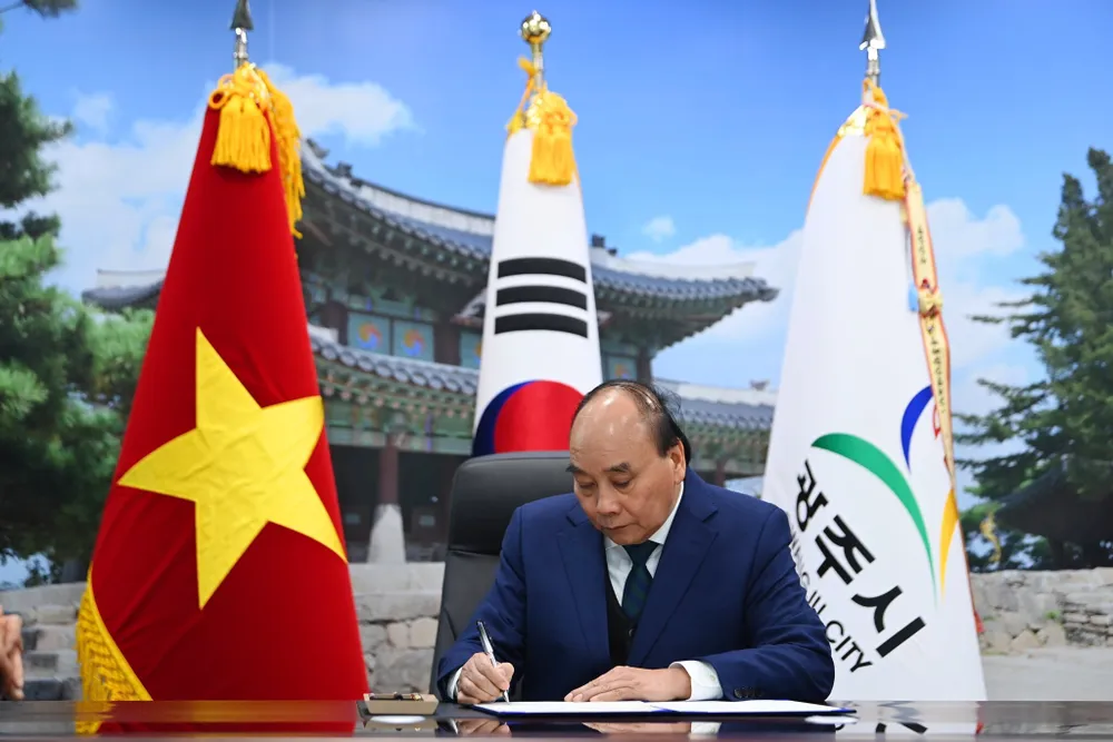 Chủ tịch nước Nguyễn Xuân Phúc đến thăm tỉnh Gyeonggi, Hàn Quốc ảnh 2