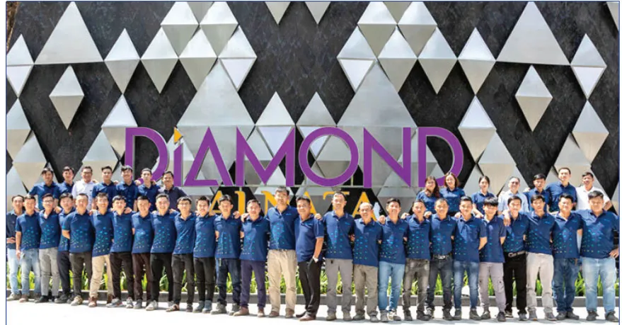 Những kỹ sư Hòa Bình tham gia thi công tại Diamond Alnata