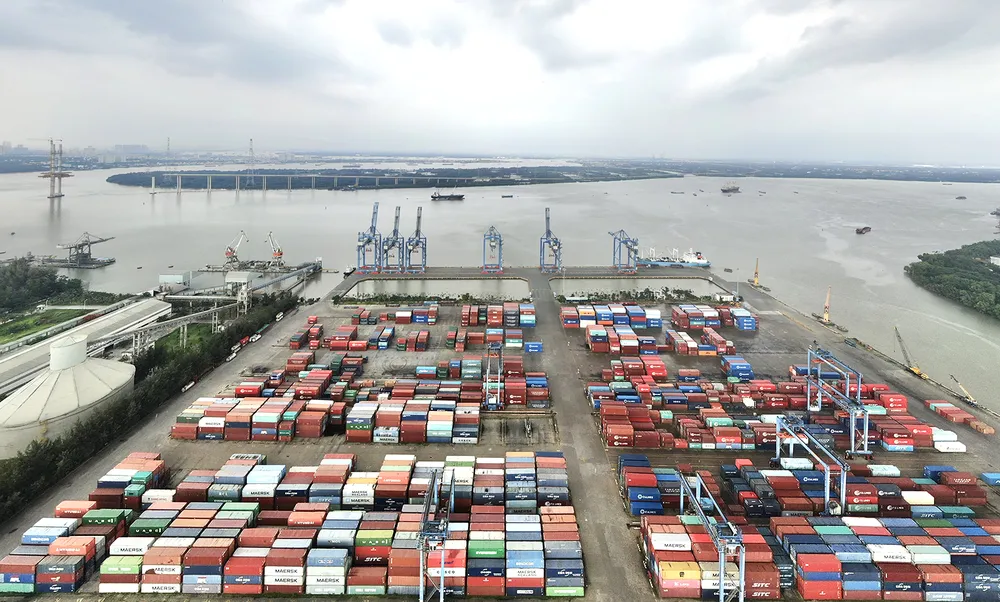 Một góc cảng Hiệp Phước, huyện Nhà Bè, TPHCM. Ảnh: HOÀNG HÙNG