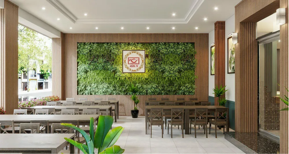 Một góc nhà hàng Hoàng Ty tại chi nhánh 73 Trần Não, phường An Khánh, TP Thủ Đức