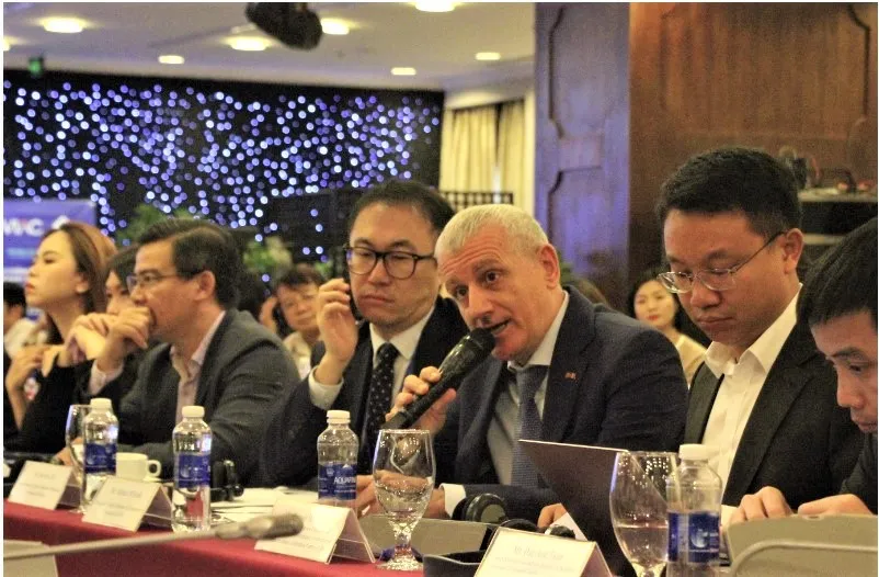 Đại diện ICham phát biểu tại hội nghị. Ảnh: MAI HOA