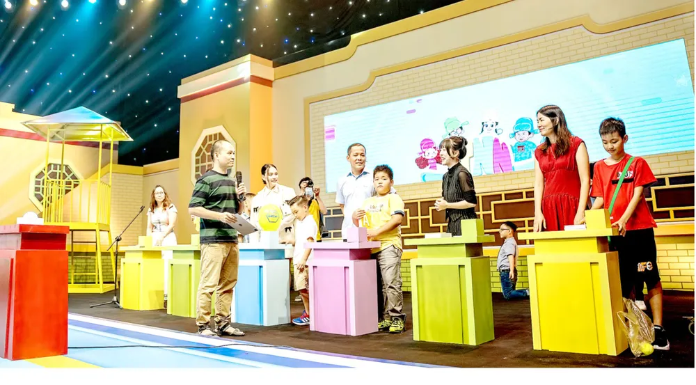 Các bạn nhỏ háo hức tham gia ghi hình Trạng nguyên nhí 2023. Ảnh: BTC