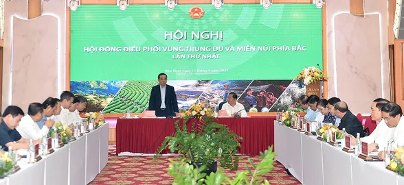 Phó Thủ tướng Trần Lưu Quang chủ trì hội nghị Hội đồng điều phối vùng trung du và miền núi phía Bắc. Ảnh: VGP/Hải Minh