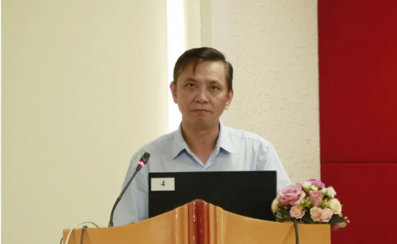 Cục trưởng Cục Bản quyền tác giả Trần Hoàng phát biểu tại hội thảo Cục trưởng Cục Bản quyền tác giả Trần Hoàng phát biểu tại hội thảo