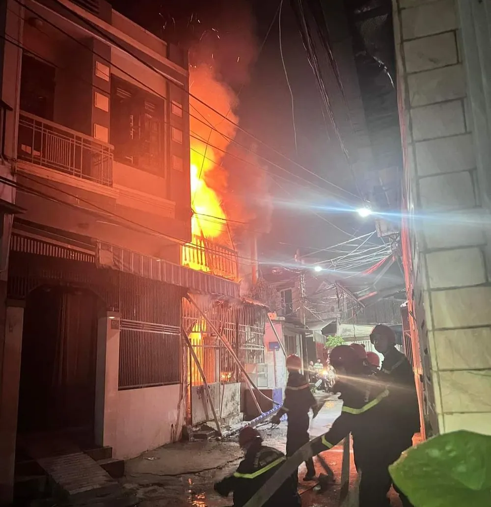 Hiện trường vụ cháy Hiện trường vụ cháy