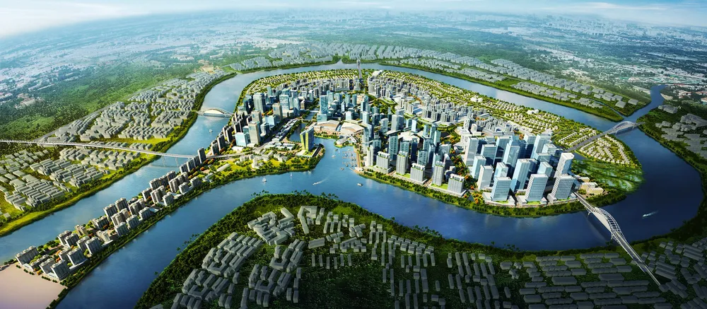 Phối cảnh bán đảo Thanh Đa trong tương lai. Ảnh: HOÀNG HÙNG