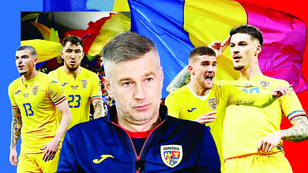 HLV Edward Iordanescu và các học trò ở đội tuyển Romania