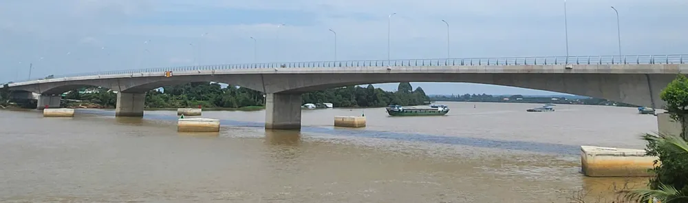 Cầu Bạch Đằng 2 nối Tp Tân Uyên (tỉnh Bình Dương) với Vĩnh Cửu (tỉnh Đồng Nai) vừa thông xe trong năm 2024..jpg