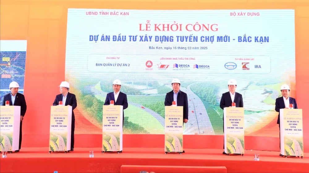 Lễ khởi công dự án đường bộ cao tốc Chợ Mới - Bắc Kạn