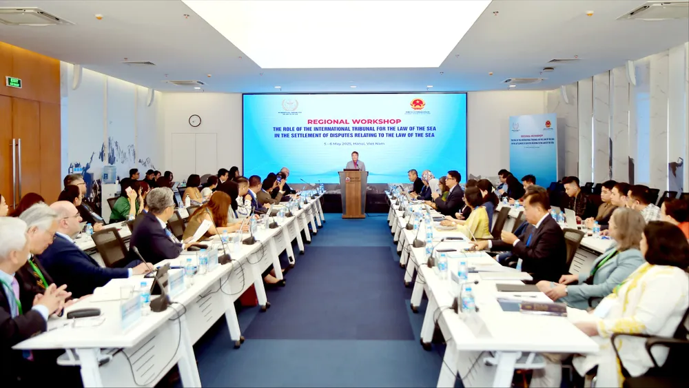 Hội thảo khu vực về Vai trò của Toà án quốc tế về Luật Biển trong giải quyết tranh chấp liên quan tới Luật Biển sáng 5-5