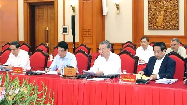Tổng Bí thư Tô Lâm chủ trì buổi làm việc