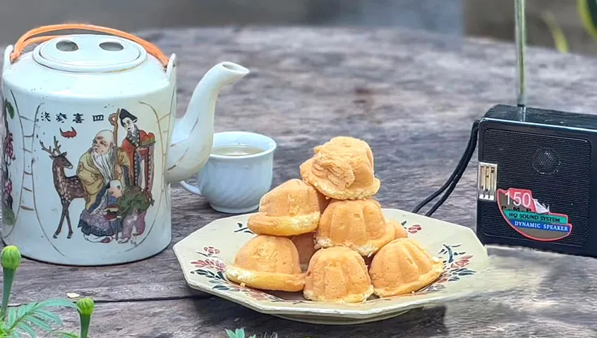 Bánh bông lan Nam bộ đơn sơ mà tinh tế. Ảnh: ĐỖ TÌNH