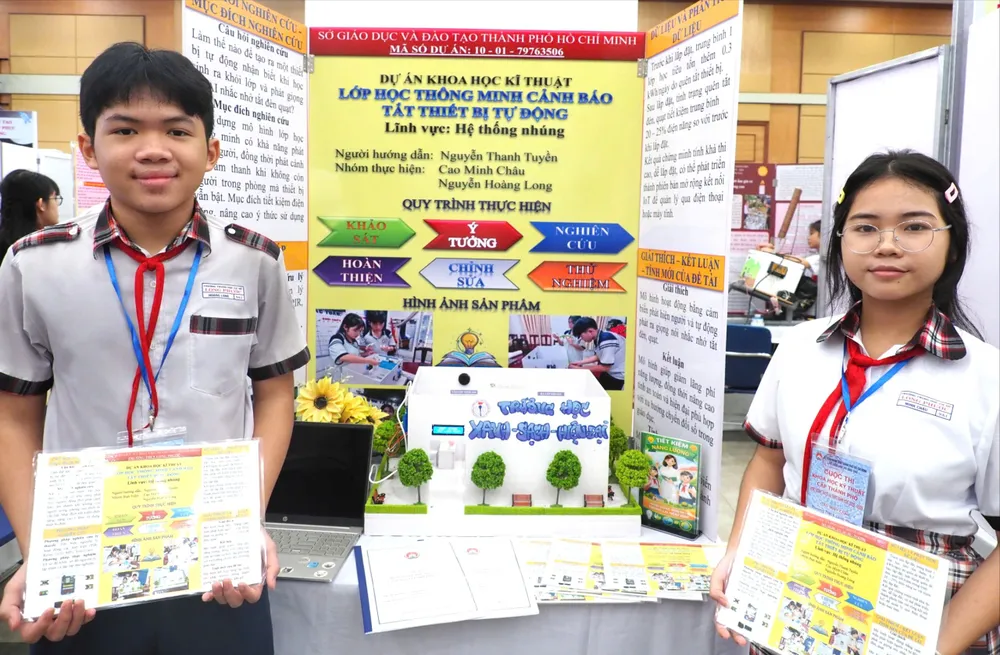 Một dự án tham gia vòng tuyển chọn Cuộc thi Khoa học kỹ thuật năm học 2025-2026 của TPHCM