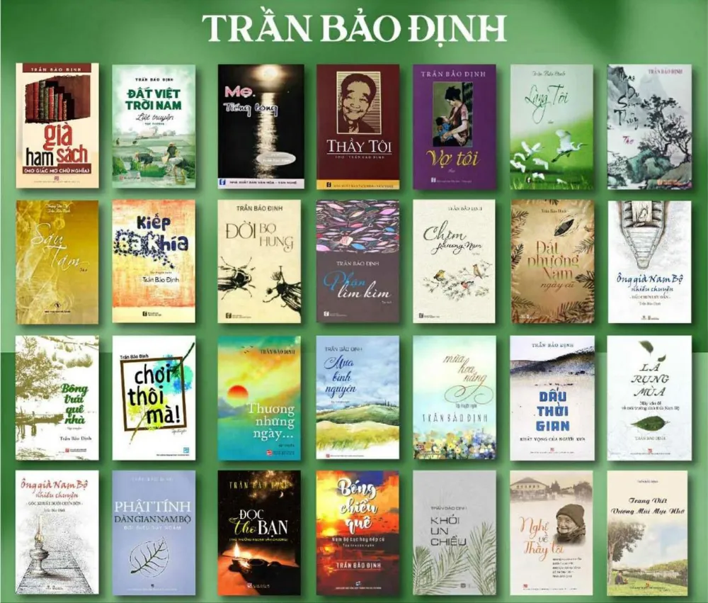 Những tác phẩm của nhà văn Trần Bảo Định sáng tác từ năm 2014 đến 2024