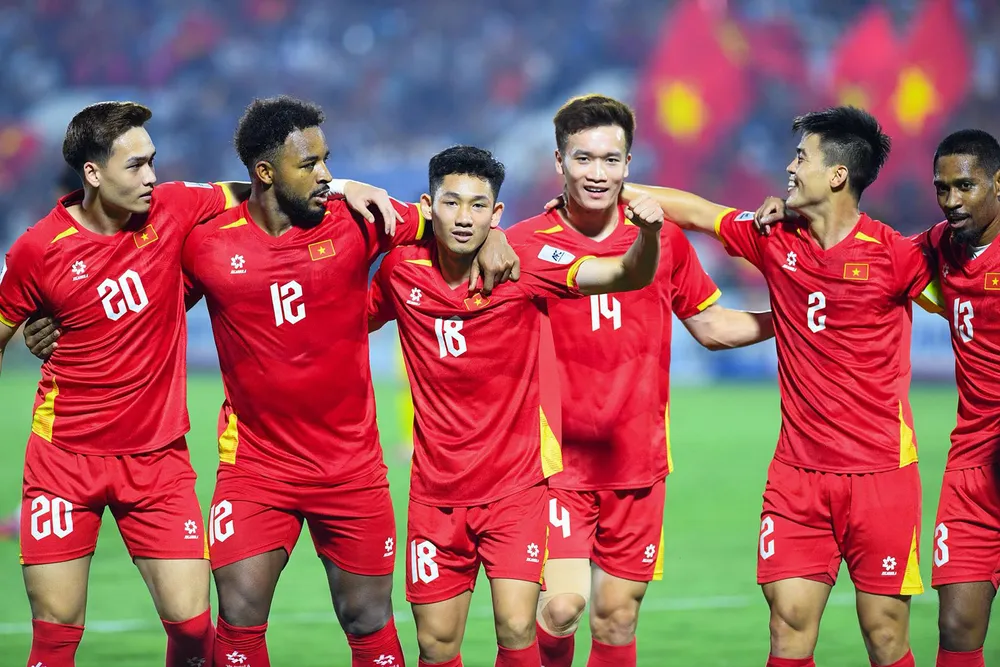 Đội tuyển bóng đá Việt Nam chơi rất ổn định dưới thời của HLV Kim Sang-sik. Ảnh: MINH HOÀNG
