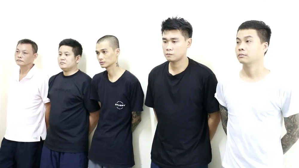 Các đối tượng trong chuyên án bị bắt giữ