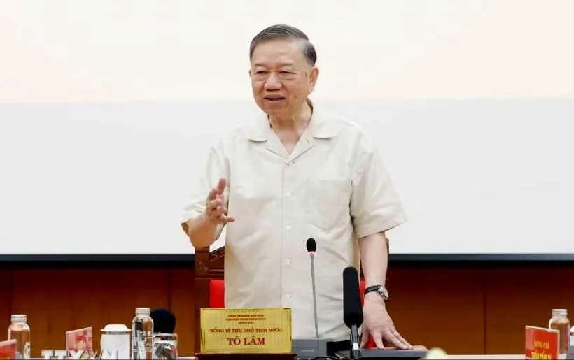 Tổng Bí thư, Chủ tịch nước Tô Lâm phát biểu tại phiên họp. Ảnh: Thống Nhất/TTXVN