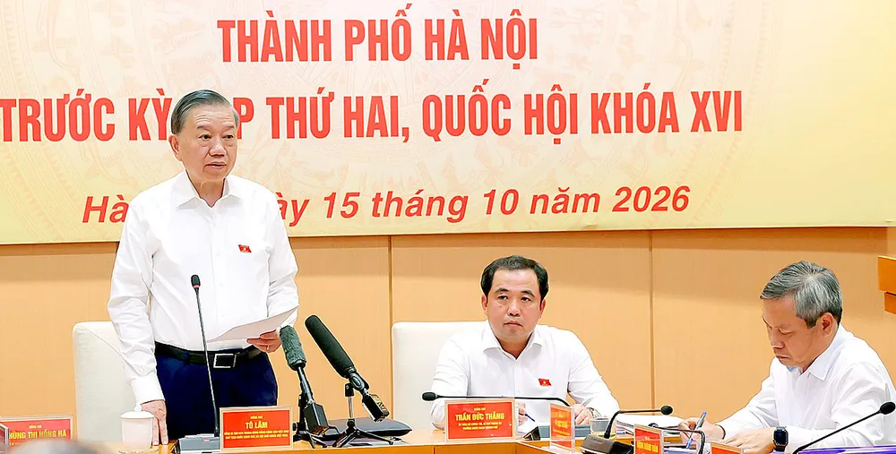 Tổng Bí thư, Chủ tịch nước Tô Lâm phát biểu tại buổi làm việc. Ảnh: TTXVN