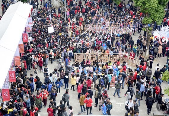 Japanese traditional New Year festival lures thousands of young people ảnh 1