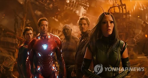 A still from "Avengers: Infinity War" (Yonhap)
