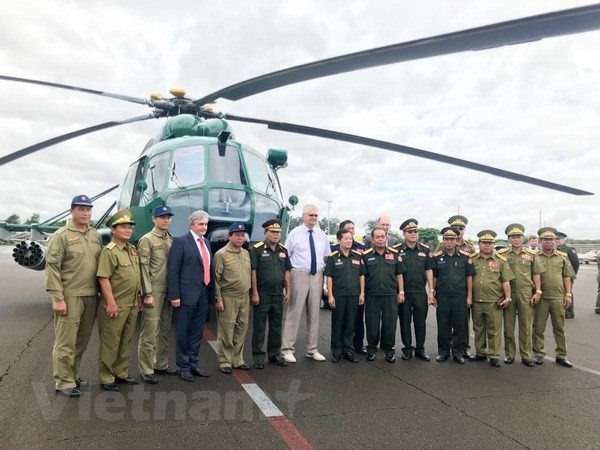 Russia hands over four helicopters to Laos