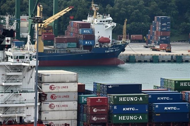 Tanjong Pagar Terminal of Singapore (Photo: AFP/VNA)