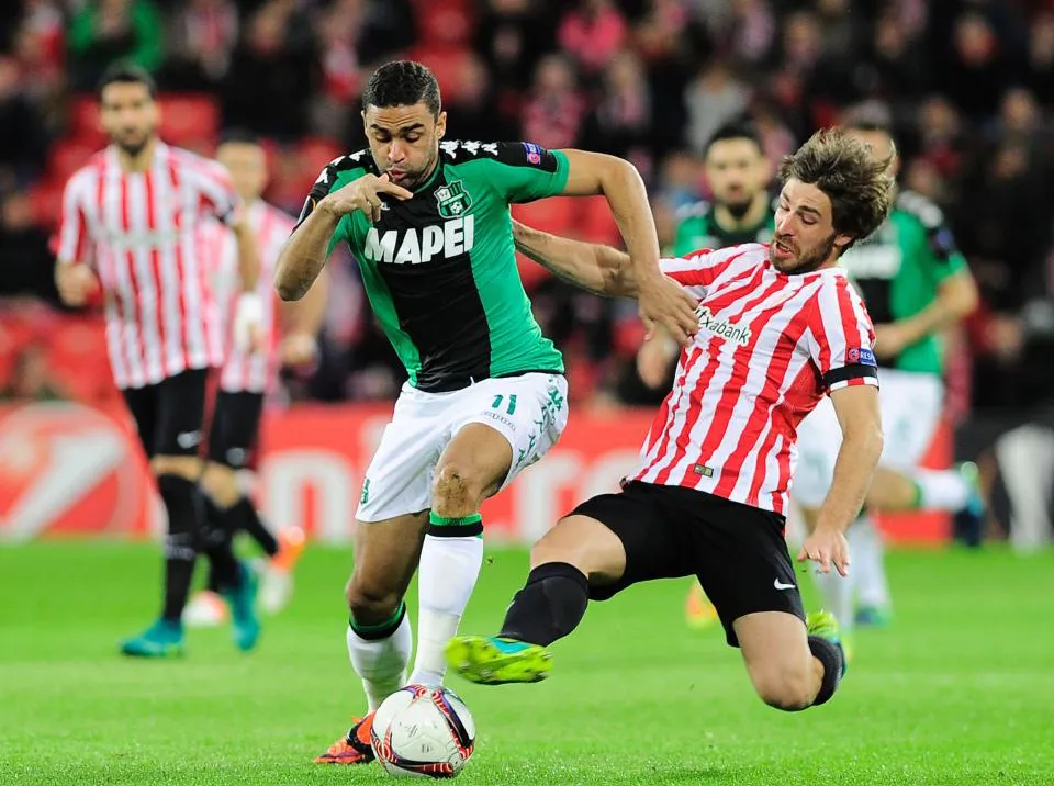 Yeray Alvarez (phải) trong màu áo Athletic Bilbao