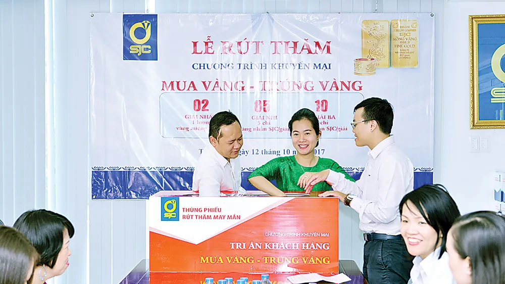 Lễ rút thăm trúng thưởng chương trình “Tri ân khách hàng, Mua vàng - Trúng vàng”