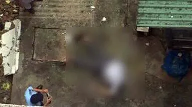 Thi thể ông H.. Ảnh: CHÍ PHƯỚC