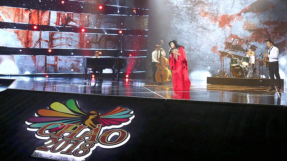 Một tiết mục trong chương trình “Chào 2018”