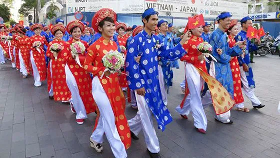 Lễ cưới tập thể. Ảnh minh họa