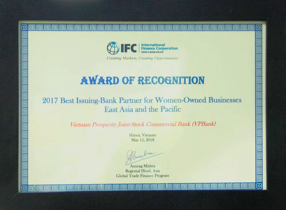 VPBank là ngân hàng phát hành tốt nhất do phụ nữ làm chủ ảnh 1
