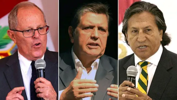 Các cựu Tổng thống Pedro: Pablo Kuczynski, Alan GarcÍa và Alejandro Toledo. Ảnh: Infobae