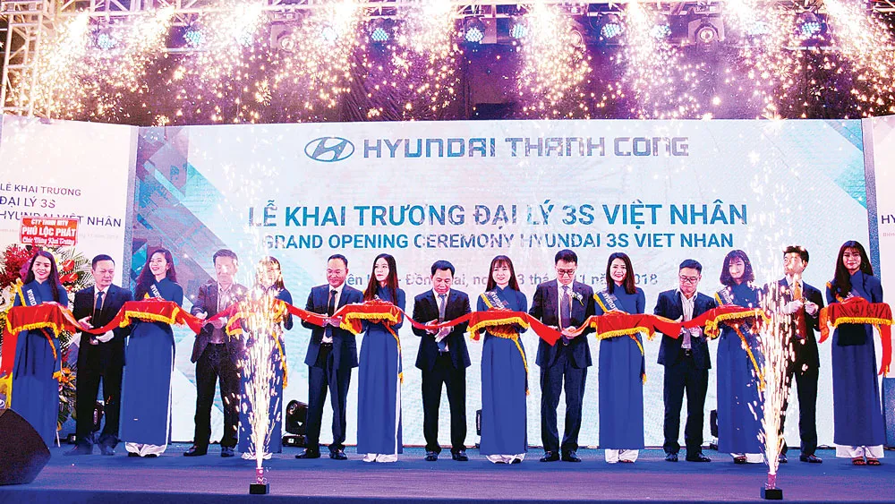 Hyundai Thành Công Thương mại liên tiếp khai trương đại lý mới