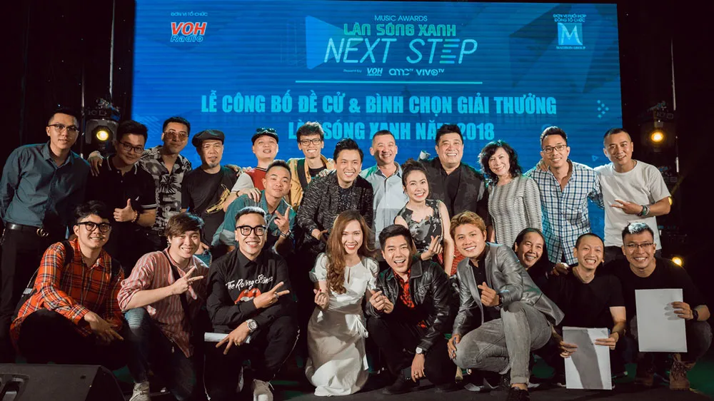 Đông đảo nhạc sĩ, nhà sản xuất, đạo diễn tên tuổi tham gia hội đồng bình chọn Làn sóng xanh 2018