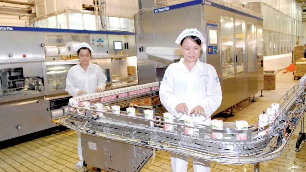 Sản xuất tại Vinamilk. Ảnh: CAO THĂNG