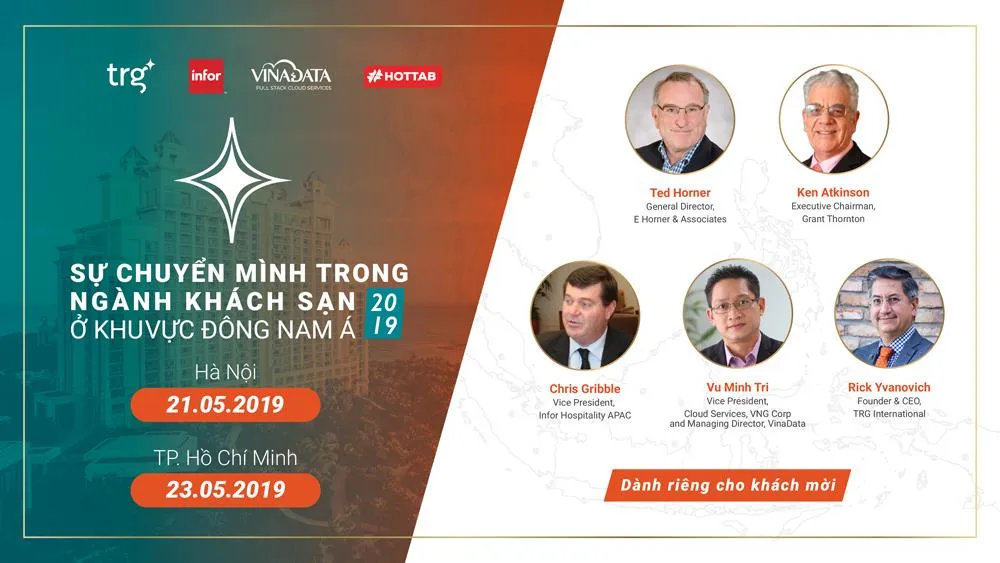 TRG International tổ chức hội thảo về ngành khách sạn tại TPHCM và Hà Nội