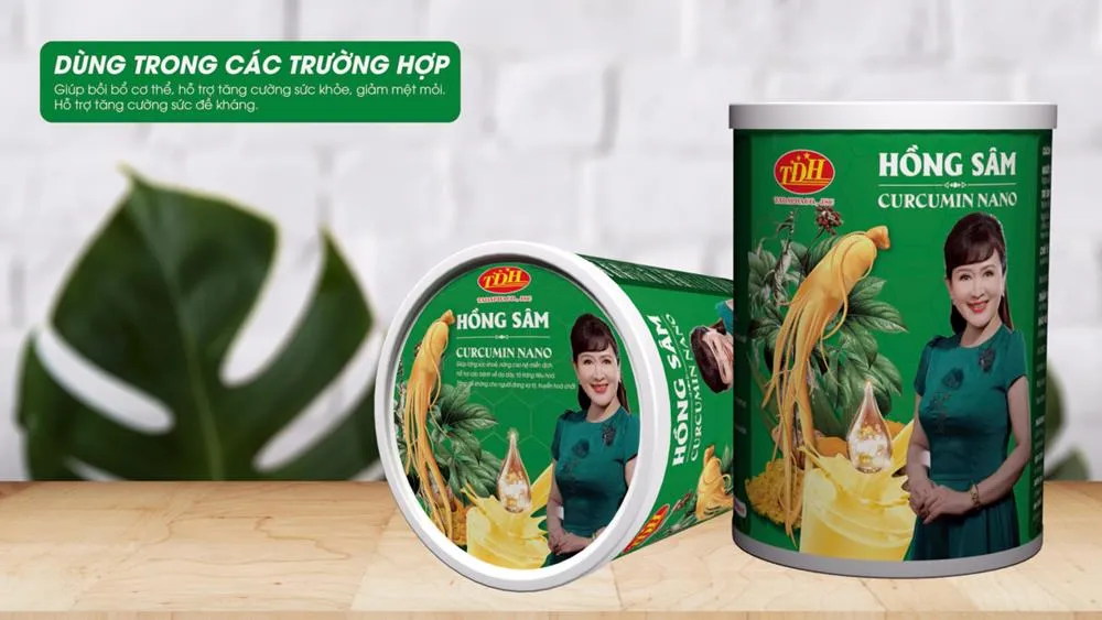 Hồng sâm Curcumin Nano - Công ty VTH: bổ sung dinh dưỡng cho cơ thể bị suy nhược
