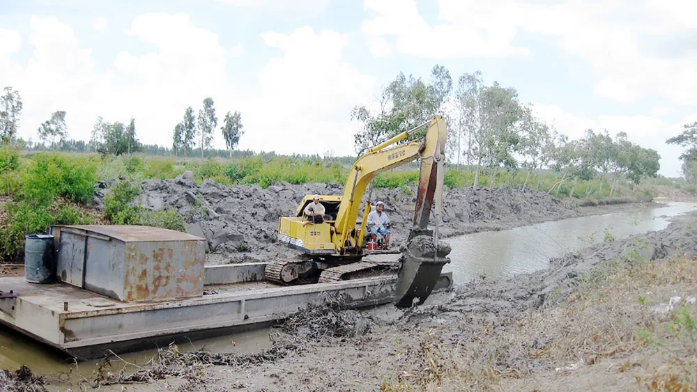 Các tỉnh ĐBSCL cần khẩn trương nạo vét thủy lợi tích trữ nước