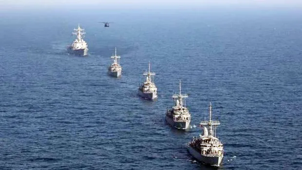Các tàu chiến tham gia tập trận. Nguồn: Euresia Daily