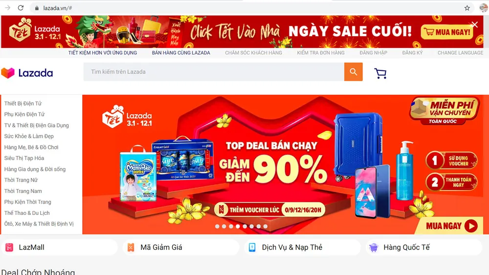 Mua sắm online ngày càng tiện lợi