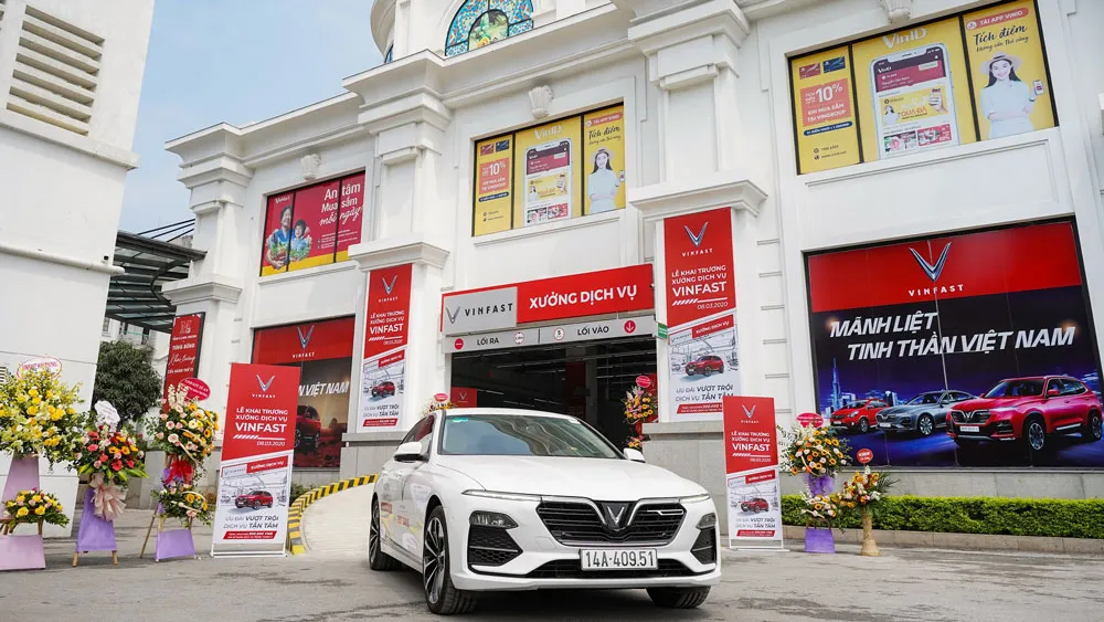VinFast khai trương 18 xưởng dịch vụ trên toàn quốc