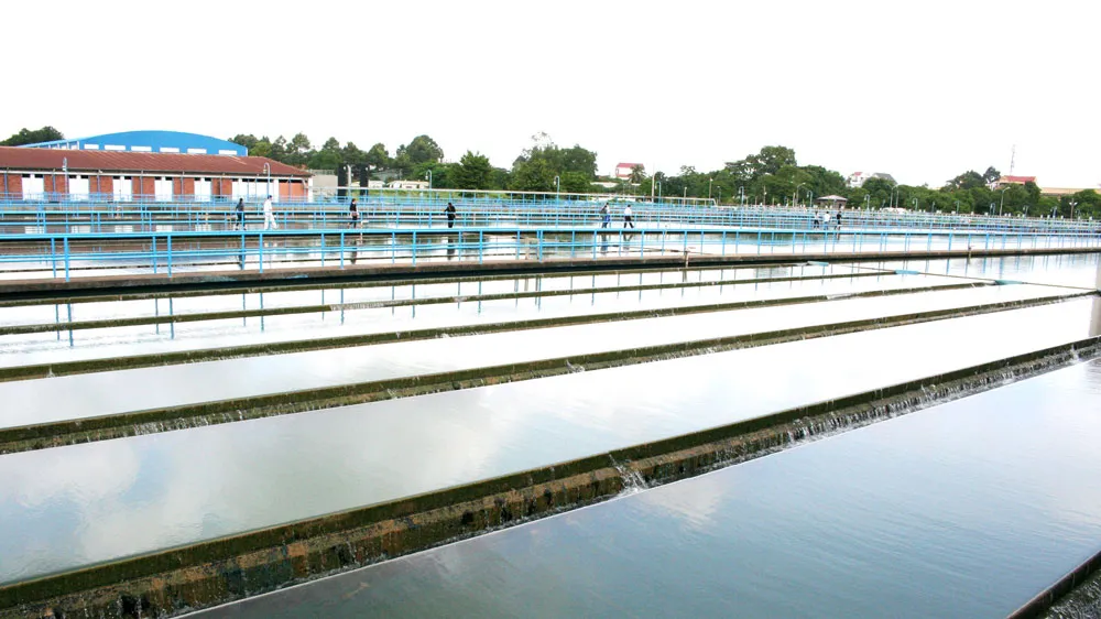 Bể chứa nước tại Nhà máy nước Thủ Đức
