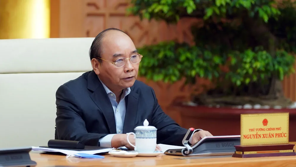 Thủ tướng phát biểu tại cuộc họp. Ảnh: VGP/Quang Hiếu