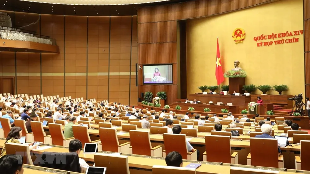 Kỳ họp thứ 9, Quốc hội khóa XIV. Ảnh: Văn Điệp/TTXVN