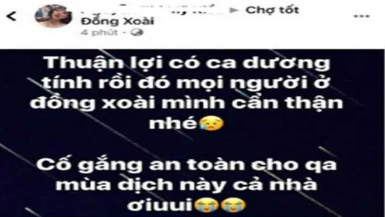 Một chủ tài khoản bị xử phạt vì đăng tải thông tin sai sự thật về dịch bệnh Covid-19