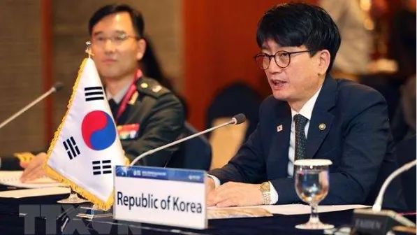Diễn đàn Đối thoại Quốc phòng Seoul ngày 4-9-2019. Ảnh: YONHAP/TTXVN