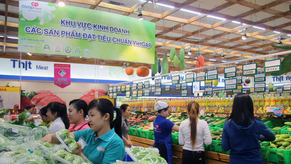 Hàng nông sản của các HTX tiêu thụ rộng rãi tại hệ thống Co.opmart